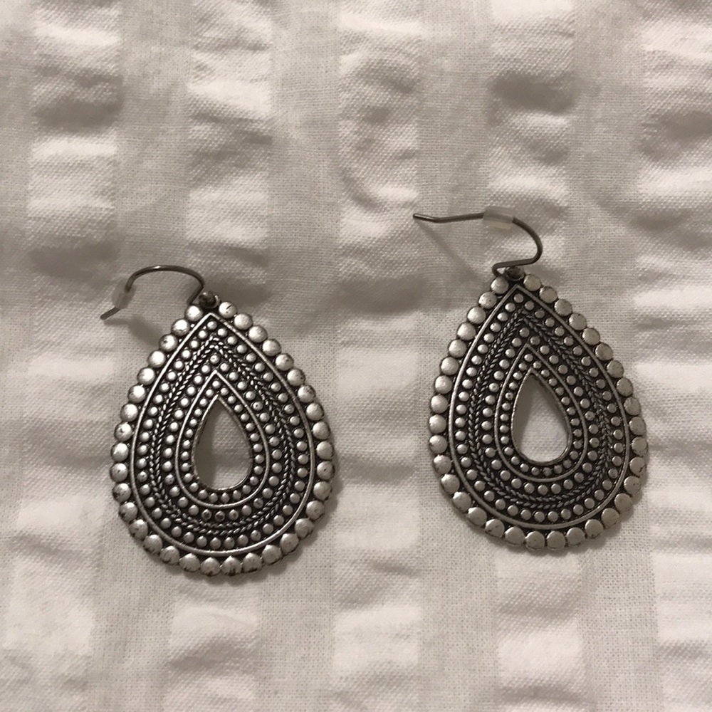 Silver earrings